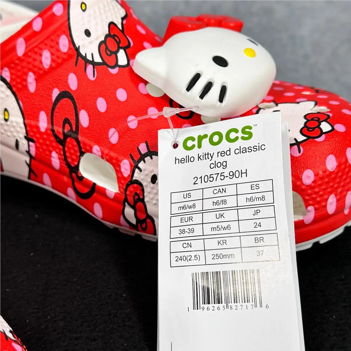 Crocs shoes - Hello Kitty - Hello Kitty - Red (UPC: 196265827176) 7