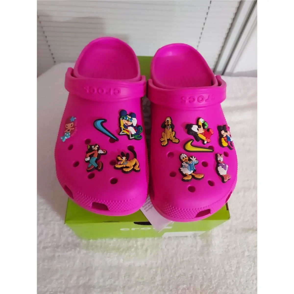 Crocs Size 10 Classic Pink Disney Crush Clogs