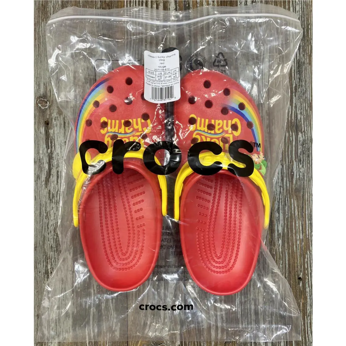Crocs shoes - Lucky Charms x Crocs Classic Clog - Red (UPC: 191448801943) 0