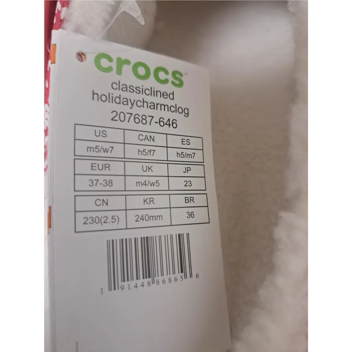 Crocs shoes - Crocs Classic - Classic - 207687-646 - Red (UPC: 0191448868656) 3