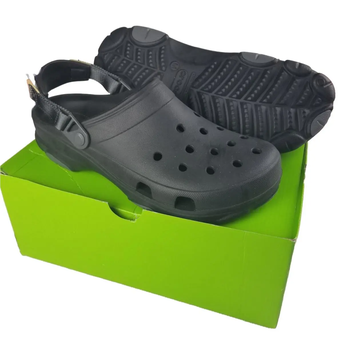 Crocs Classic All Terrain Mens Size 13 Durable Comfortable Slip On Clogs Black