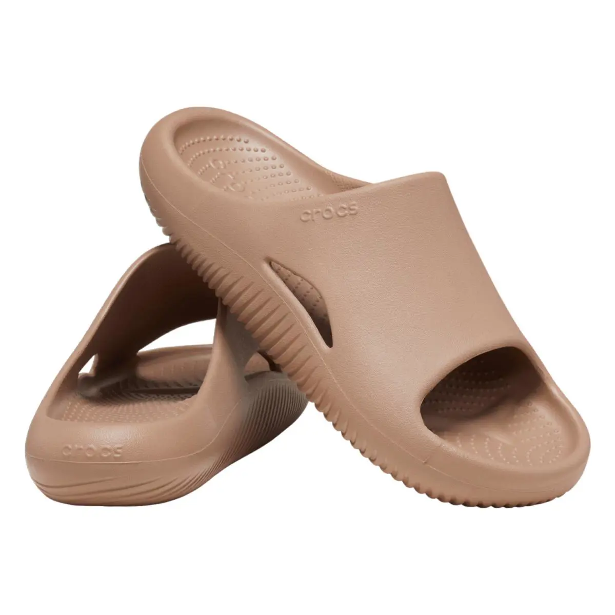 Mellow Recover Low Slide Slip-on Sandals Men Shoes Brown Latte Size 13 by Crocs