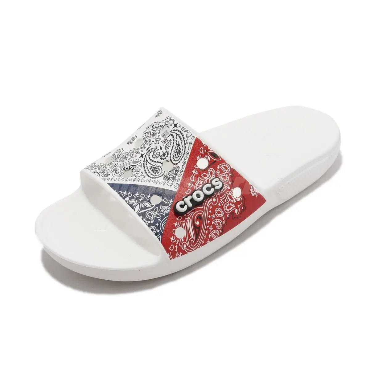 Crocs shoes - crocs Clássic Bandana Slide - Clássic Bandana Slide - White (UPC: 196265155439) 1