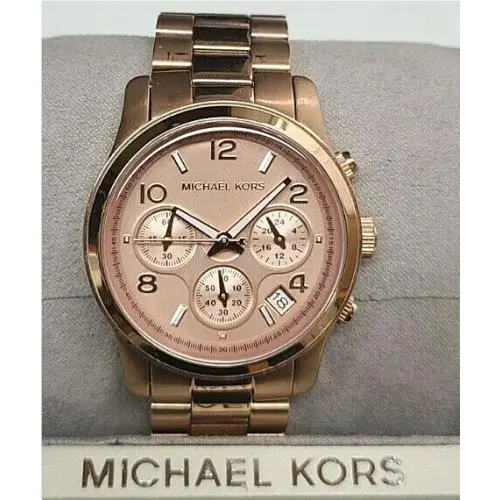 MK5128 Women`s Runway Rose Gold Stainless Steel Watch 38mm by Michael Kors