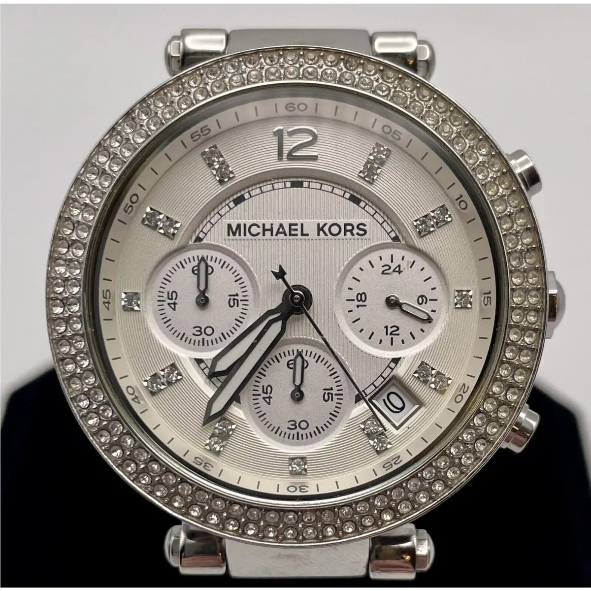 Michael Kors MK5353 Parker Silver 39mm Chronograph Stainless Steel Women`s Watch