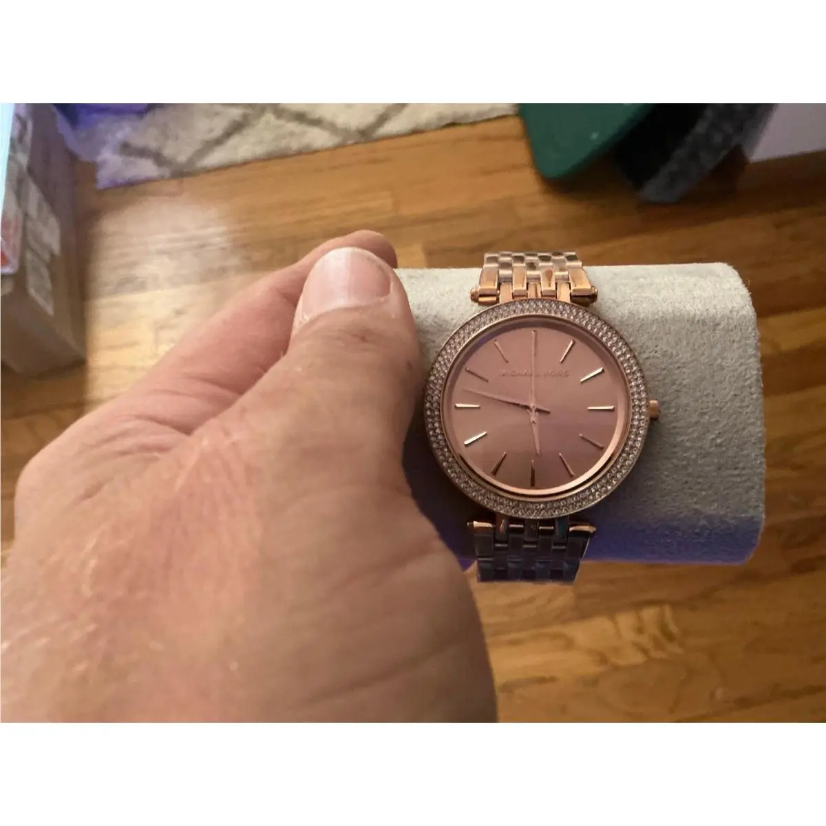 Michael Kors Women`s Darci Rose Gold-tone Stainless Steel Bracelet Watch 39mm MK3192
