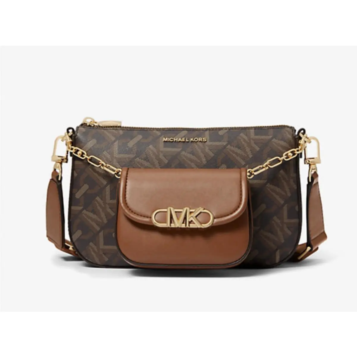 Michael Kors Parker Small Empire Signature Logo 2-in-1 Crossbody Bag