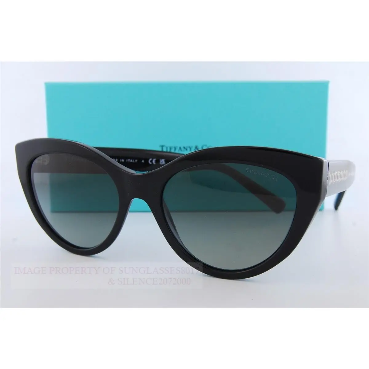 Tiffany Co. Sunglasses TF 4220 800171 Black/gradient Grey For Women by Tiffany & Co.