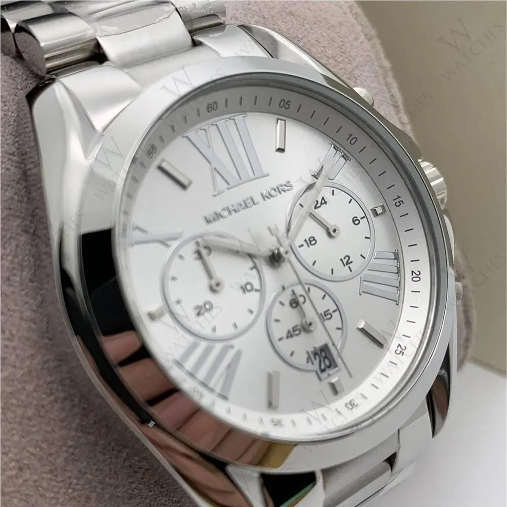 Michael Kors MK5535 Bradshaw Chronograph Silver-tone Bracelet Unisex Watch
