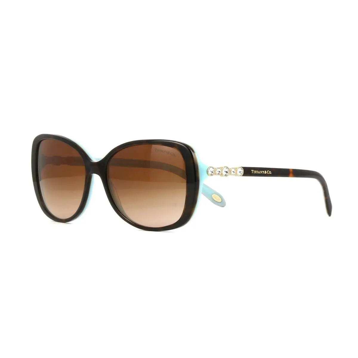 Tiffany Cobblestone TF 4121B Havana/brown Shaded 8134/3B Sunglasses