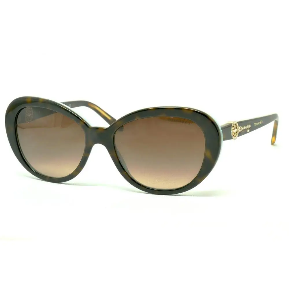 Tiffany Co Sunglasses TF4118B 81343B 55mm Havana Azure / Brown Gradient Lens by Tiffany & Co.