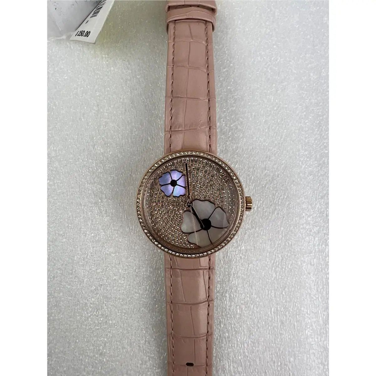 No Battery Michael Kors Courtney Rose Gold Glitz 36mm Watch MK2718