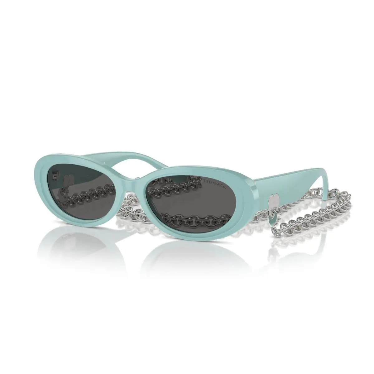 Tiffany TF 4221 Tiffany Blue with Chain/grey 8388S4 Sunglasses
