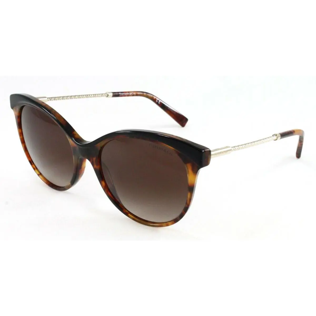 Tiffany Women`s Cat Eye Sunglasses TF4149 80503B Black Havana 55mm