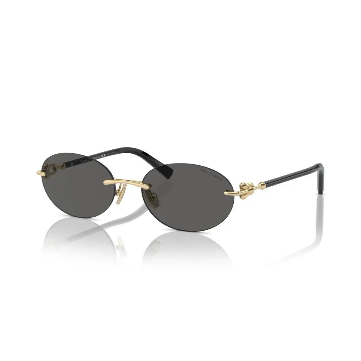 Tiffany TF 3104D Pale Gold/grey 6216S4 Sunglasses