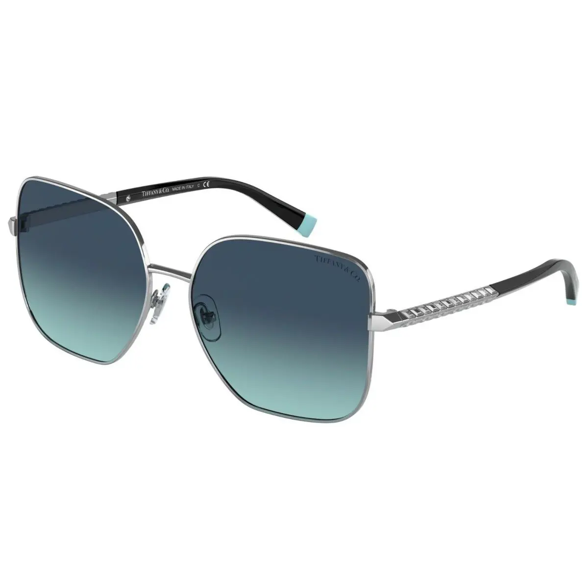 Tiffany Wheat Leaf TF 3078B Silver/blue Shaded 6105/9S Sunglasses
