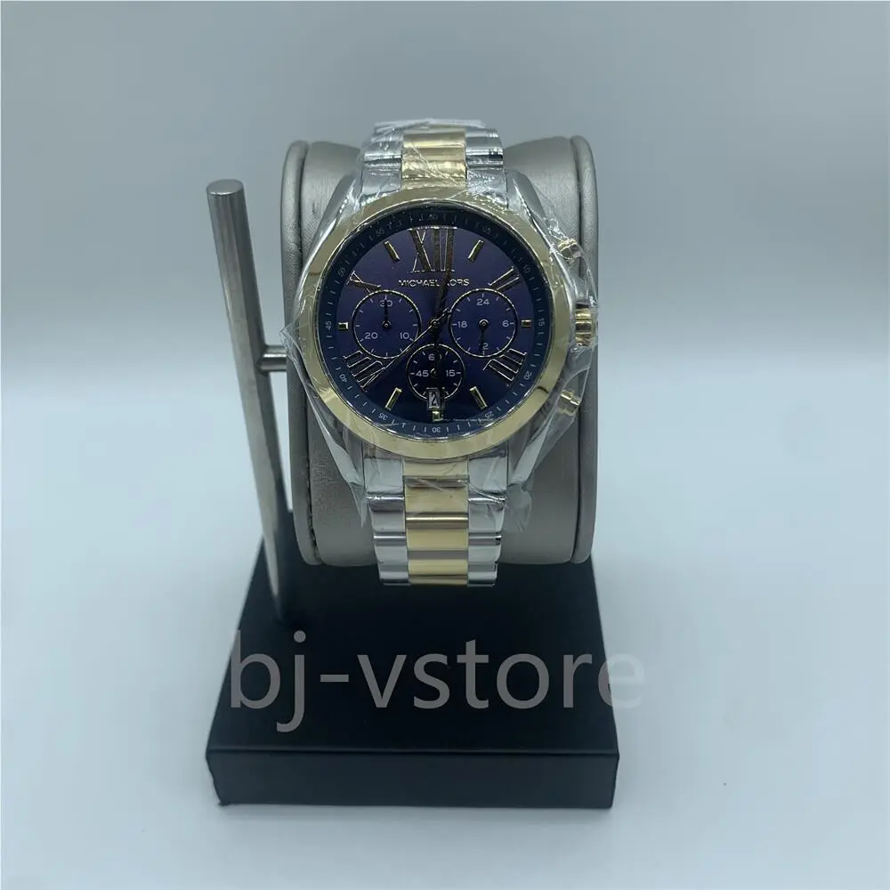 Michael Kors MK5976 Bradshaw Chronograph Two Tone Stainless Steel Women`s Watch