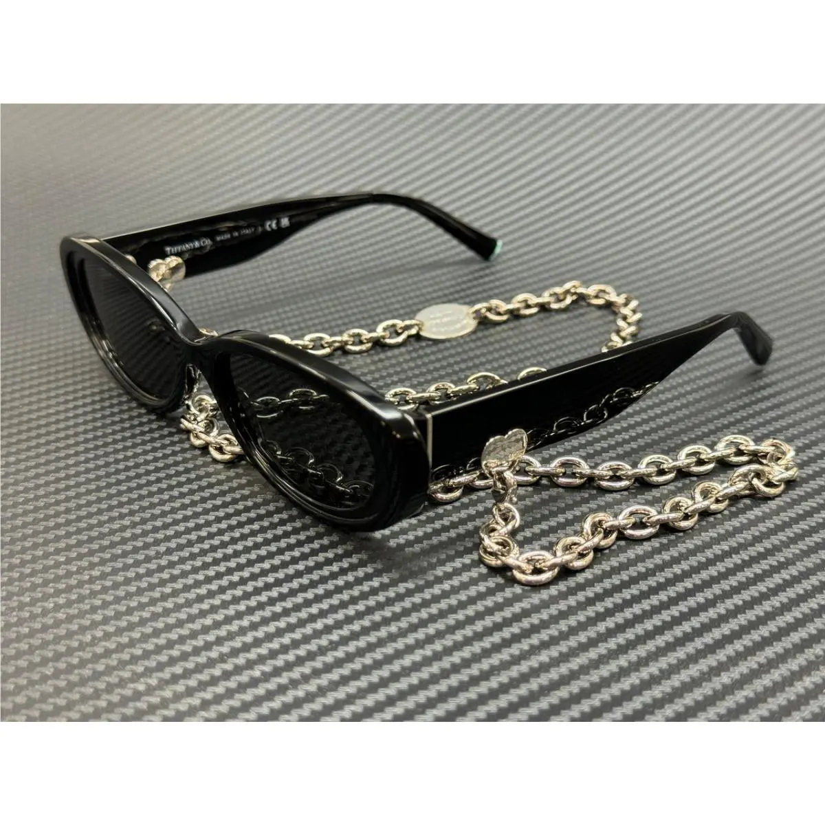 Tiffany TF4221 8001S4 Black Grey Women`s 54 mm Sunglasses