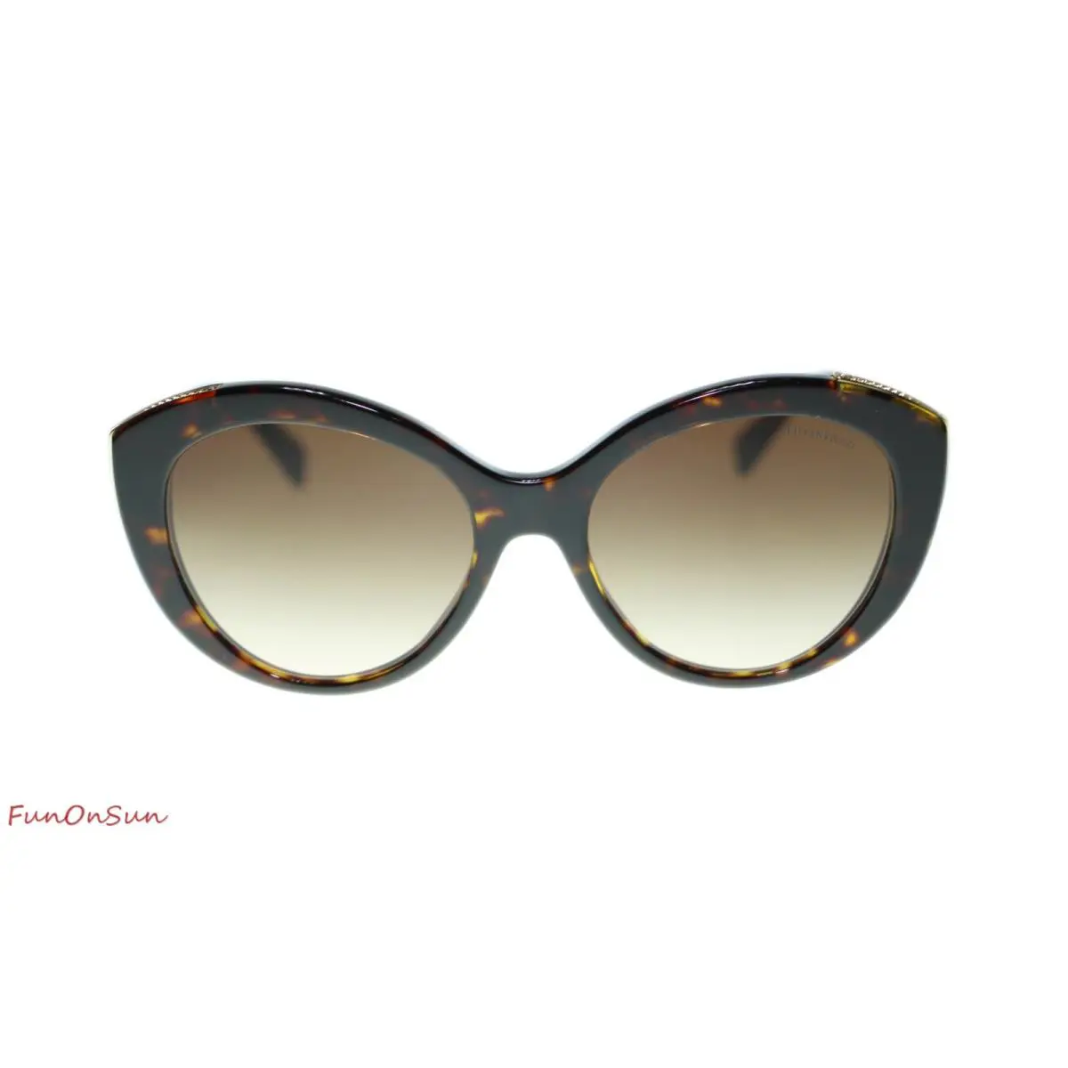 Tiffany Women Sunglasses TF4151 80153B Dark Havana/brown Gradient Lens 54mm