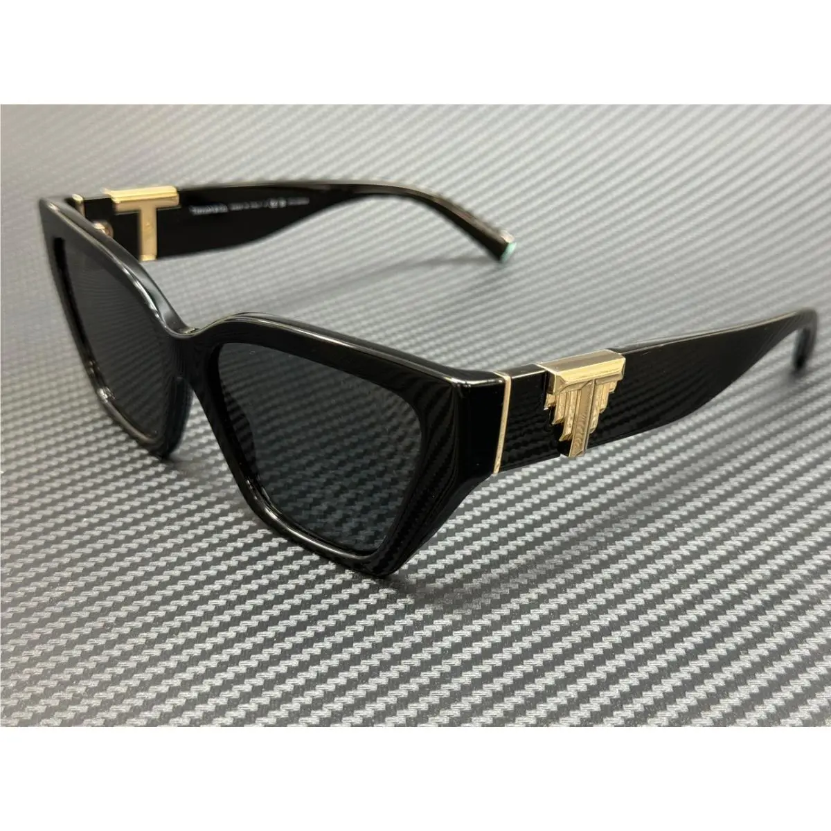 Tiffany TF4218 800181 Black Grey Polarized Women`s 55 mm Sunglasses