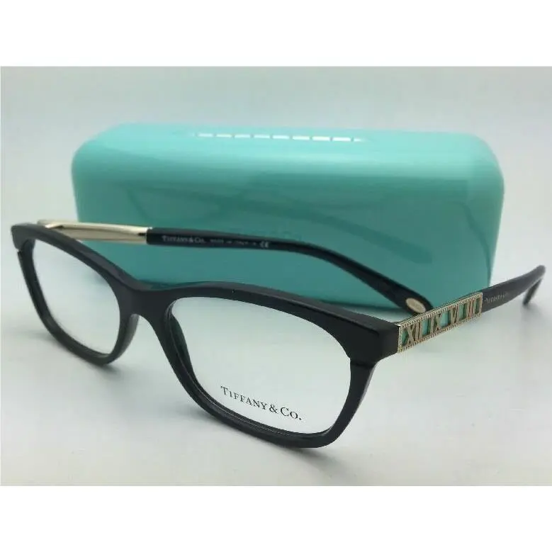 Tiffany Co. Eyeglasses Atlas Collection TF 2102-F 8001 54-16 Black Gold Frames