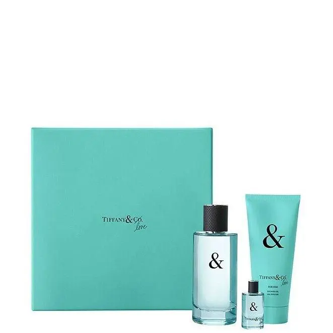 Tiffany Love For Him Eau de Toilette 90 ml + Gel Douche + Miniatur Gift Set by Tiffany & Co.