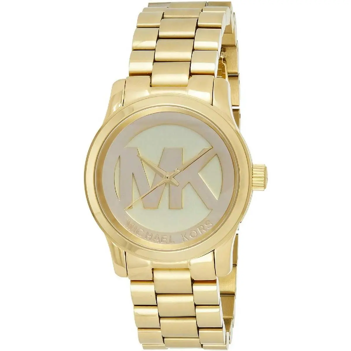 Michael Kors Women`s Runway Gold-tone Watch MK5786 - Dial: Champagne, Band: Gold, Yellow, Bezel: Gold