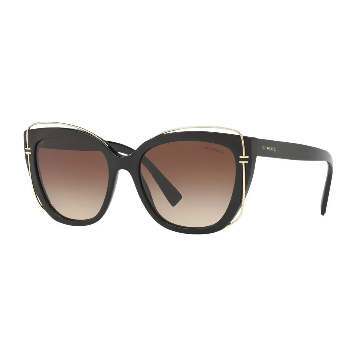 T TF 4148 Black/brown Shaded 8001/3B Sunglasses by Tiffany & Co.