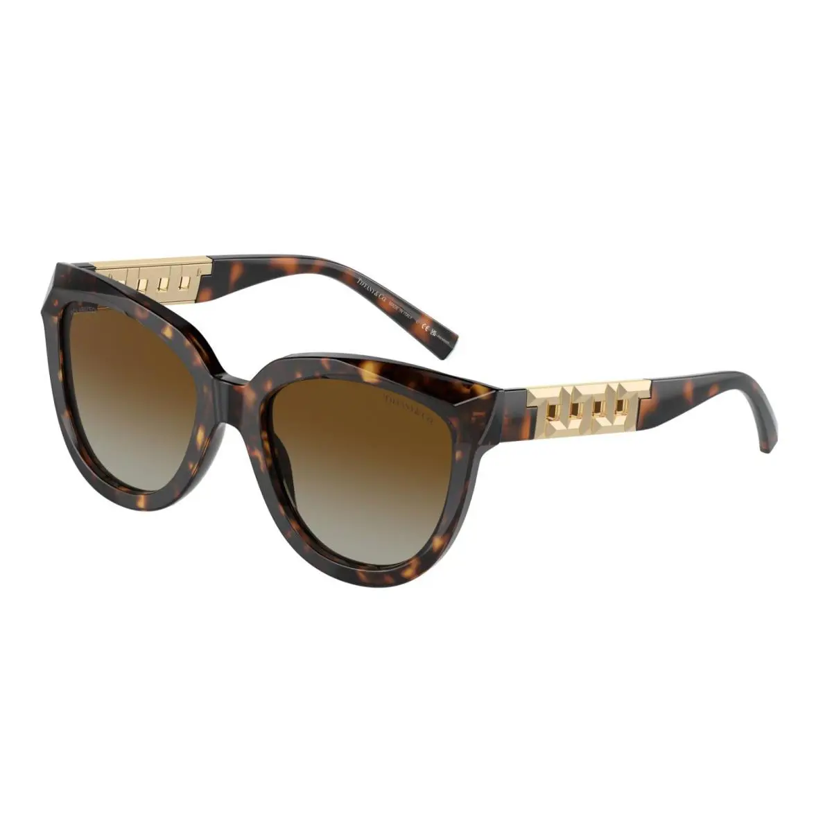 Tiffany TF 4215 Havana/brown Shaded Polarized 8015/T5 Sunglasses