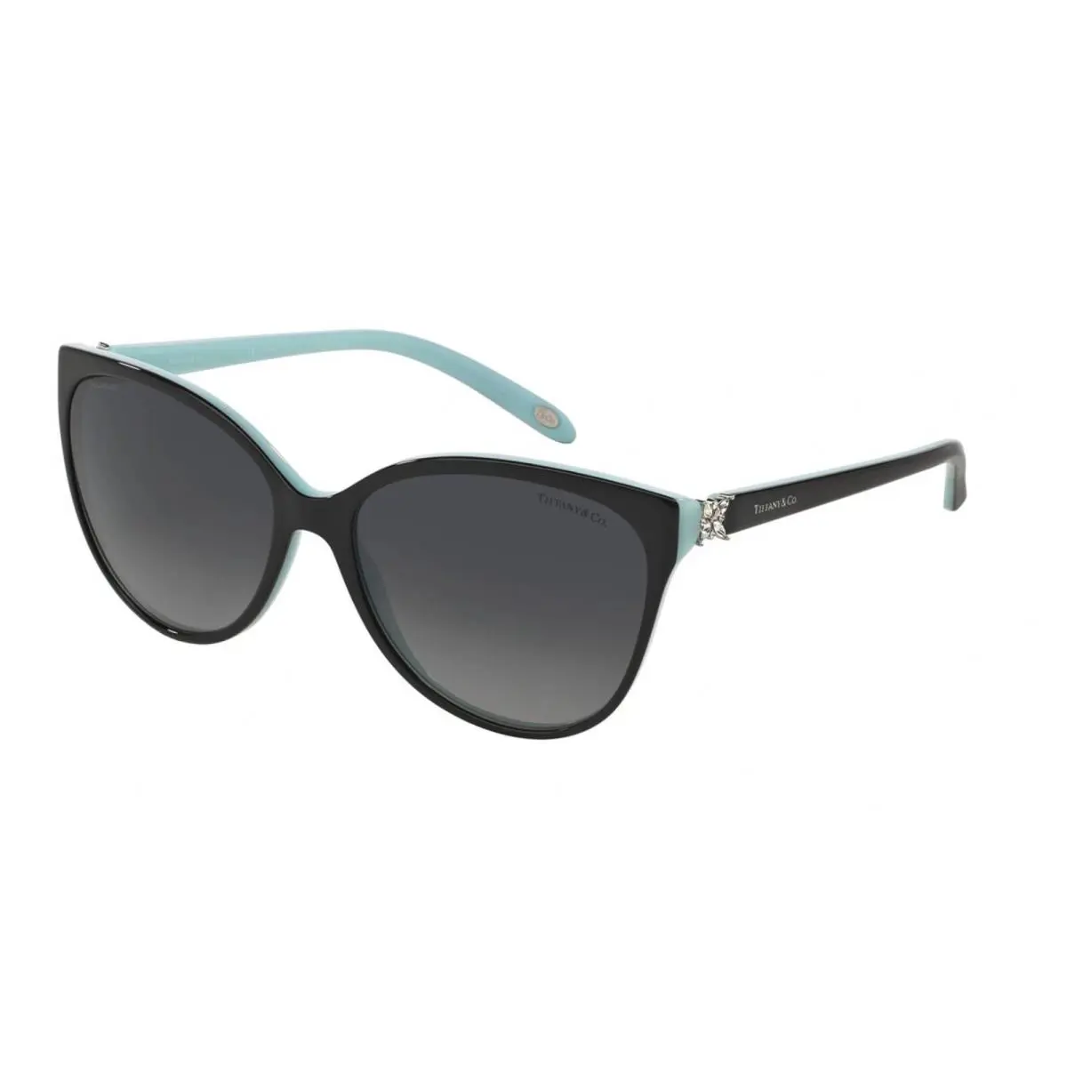 Tiffany Victoria TF 4089B Black Azure/blue Grey Shaded Polarized Sunglasses by Tiffany & Co.