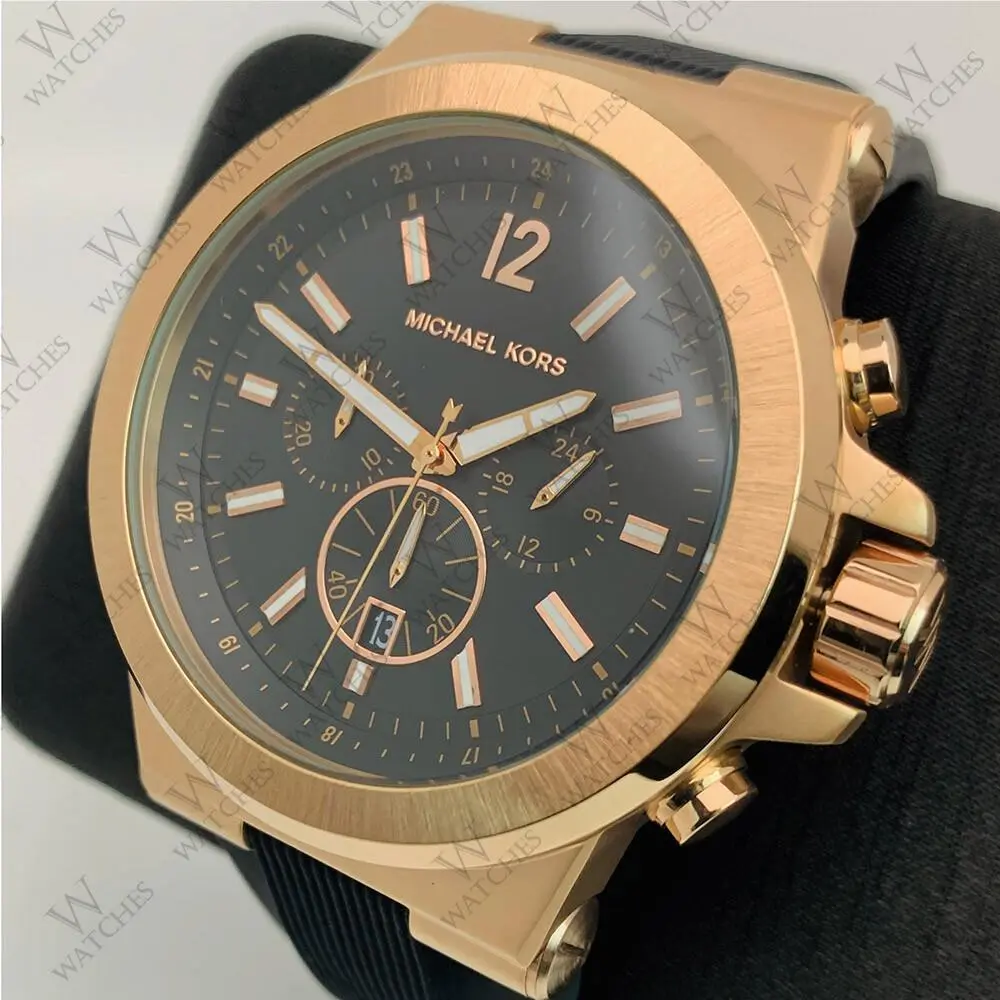 Michael Kors MK8184 Classic Chronograph Analog Quartz Black Dial Men`s Watch