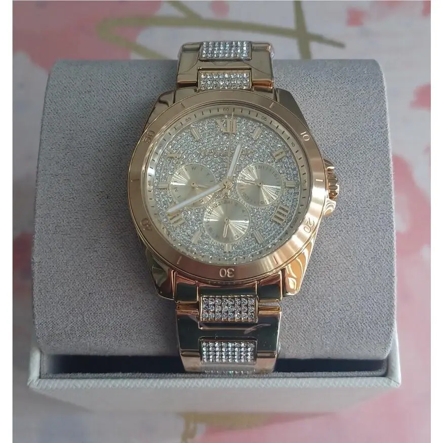 Alek Pave Gold-tone Stainless Steel Women`s Watch MK7190 by Michael Kors