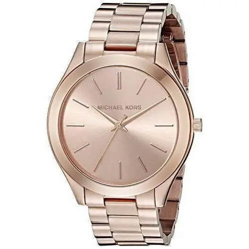 Michael Kors Runway Rose Dial Stainless Steel Quartz Ladies Watch MK3197