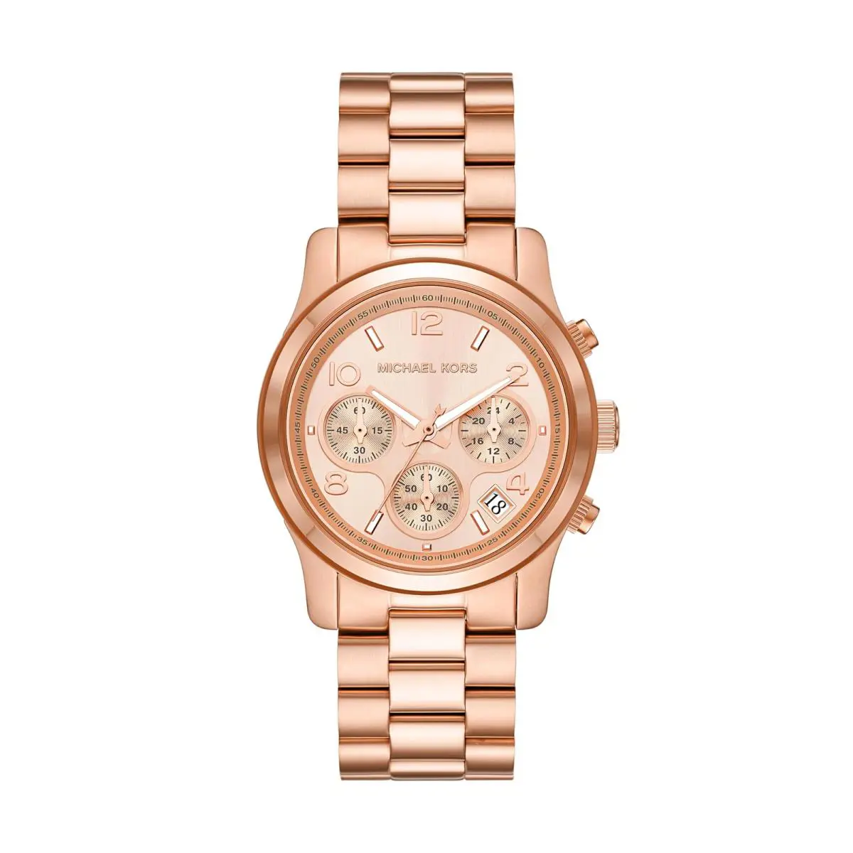 Michael Kors Runway Chronograph Watch 38mm Rose Gold - 100M Water Resistant