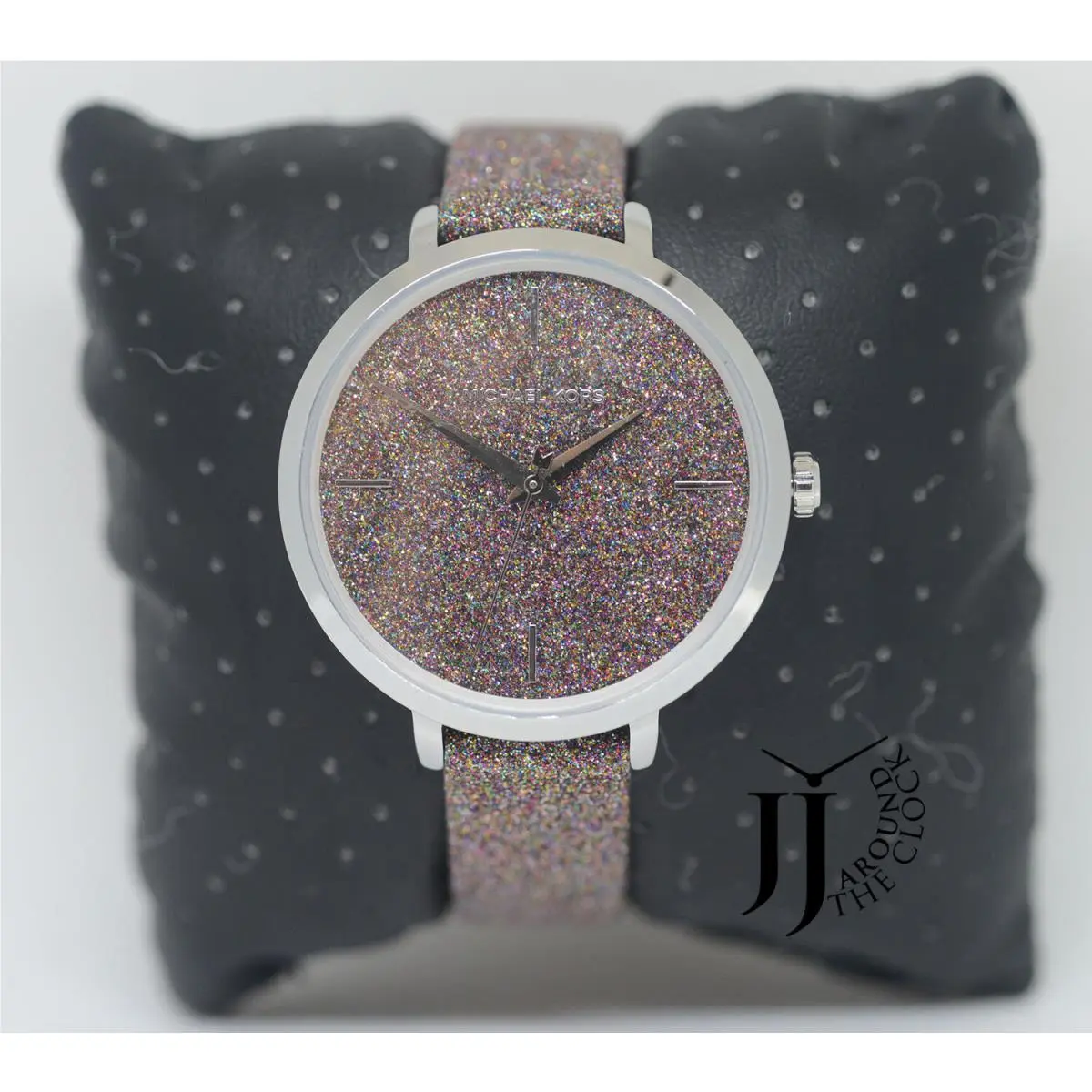 Michael Kors Charley Ross Gold Glitz Leather Strap Watch Watch MK7111