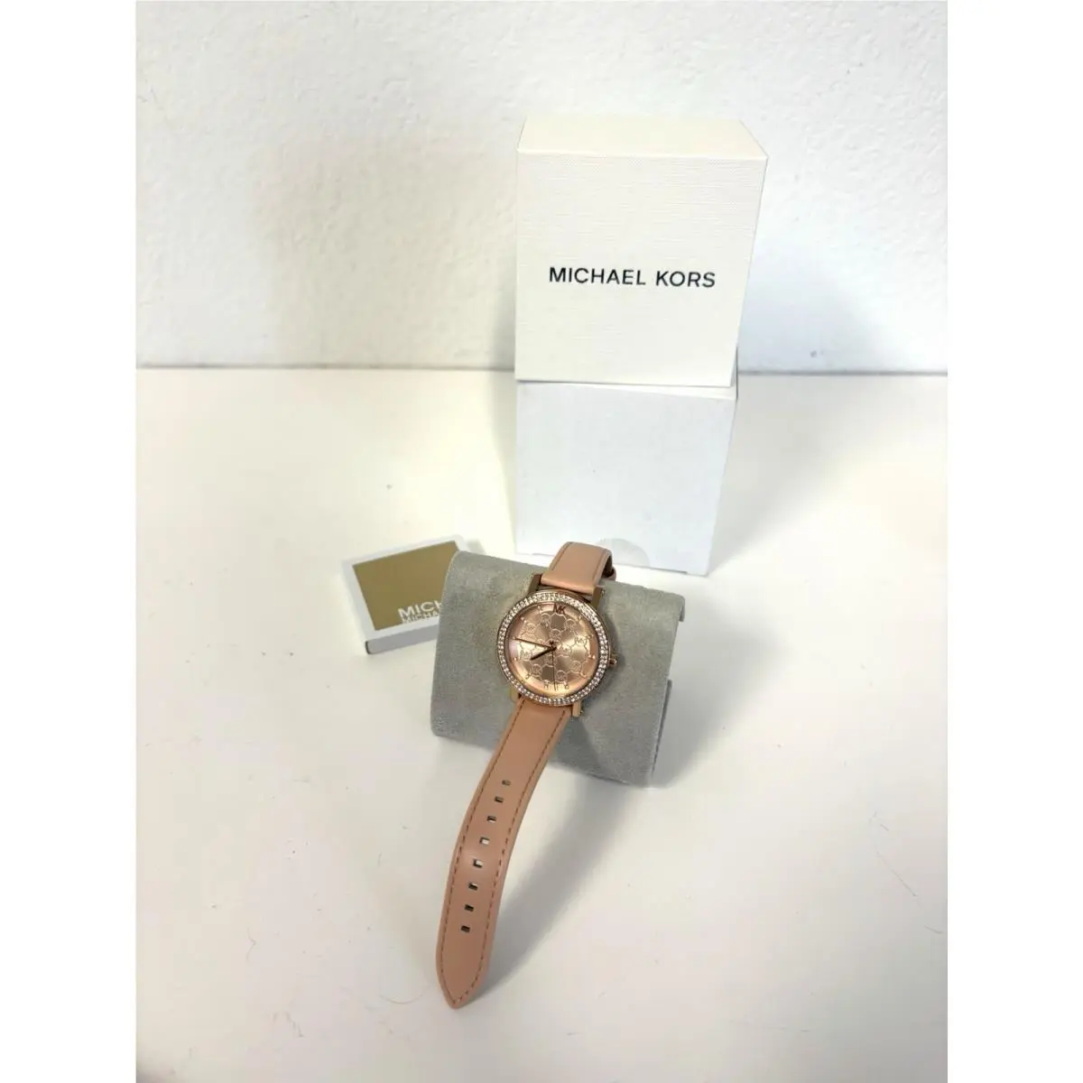 Michael Kors Corey Rose Gold Pink Crystals Women`s MK2987 Watch