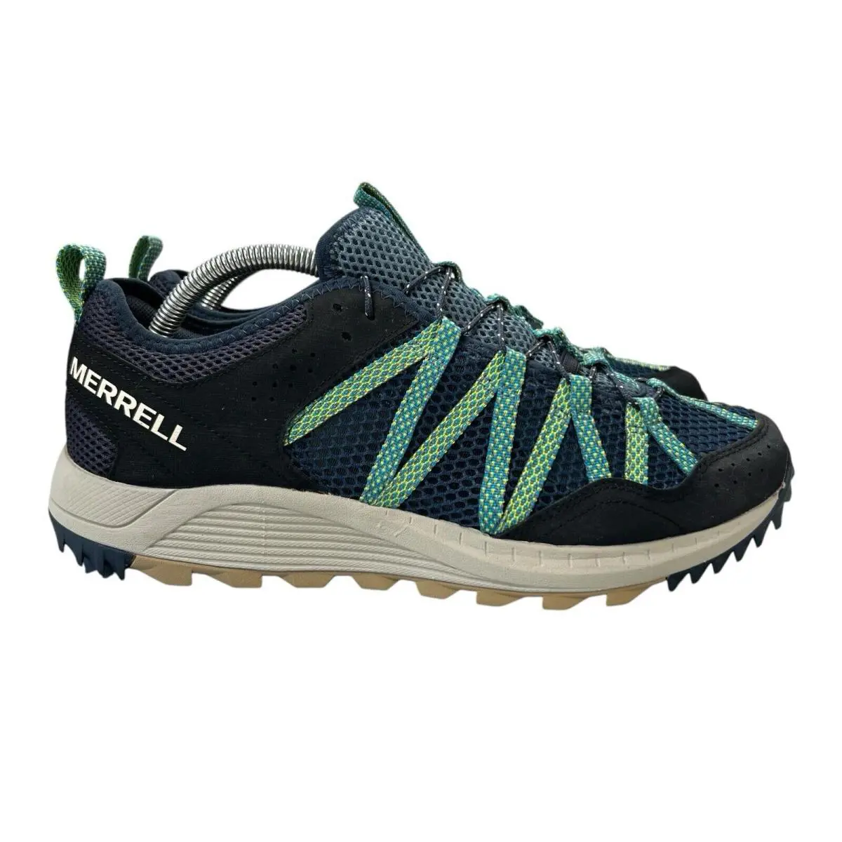 Merrell Wildwood Aerosport Navy Oyster Shoes Men`s 9 - 10 M - Blue