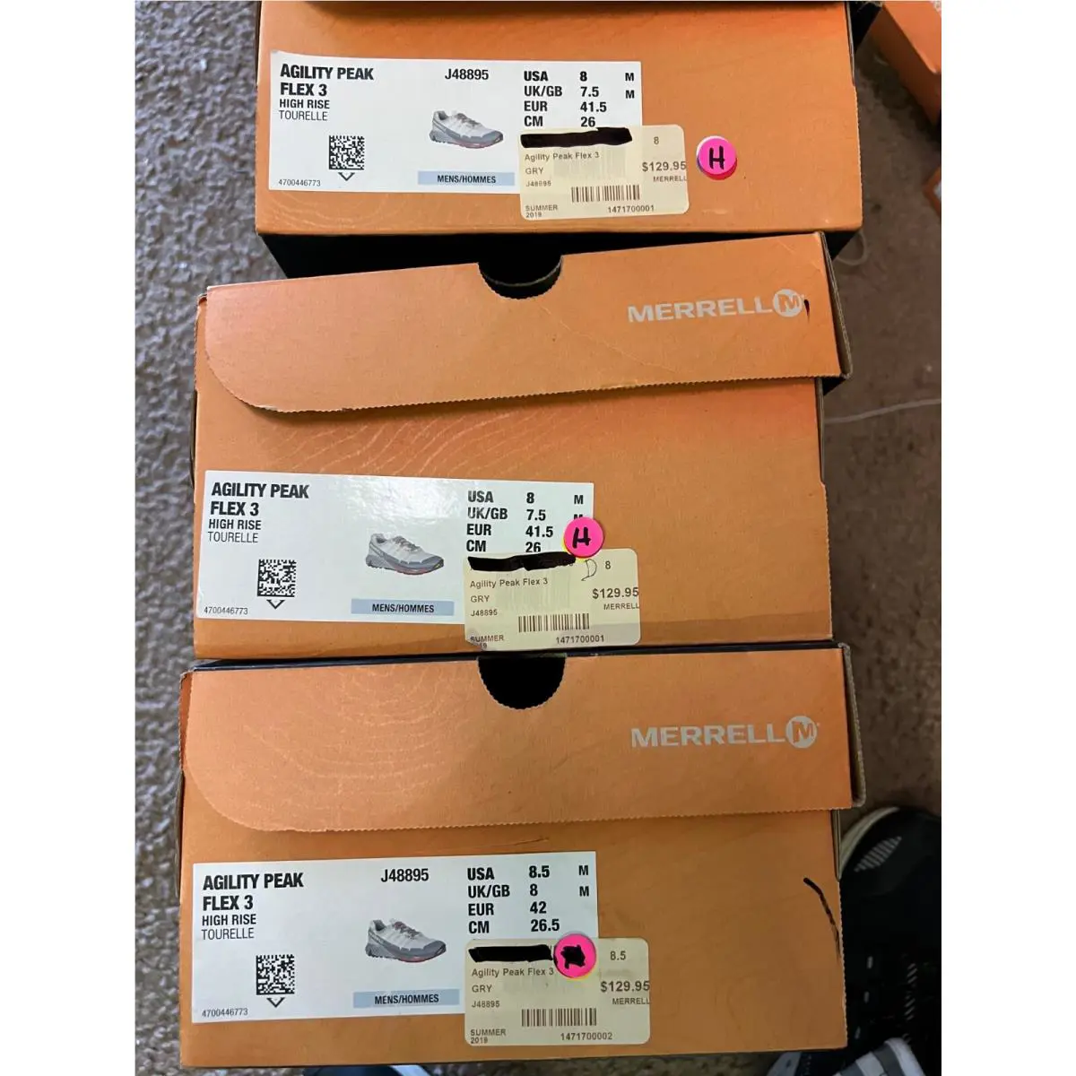 Merrell shoes - Agility Peak Flex 3 - Agility Peak Flex - J48895 - Gray 8