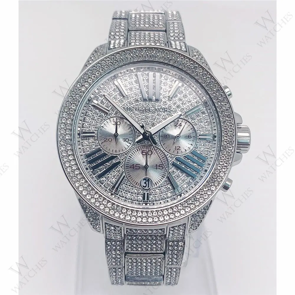 MK6317 Wren Silver Dial Stainless Steel Bracelet Women`s Watch by Michael Kors