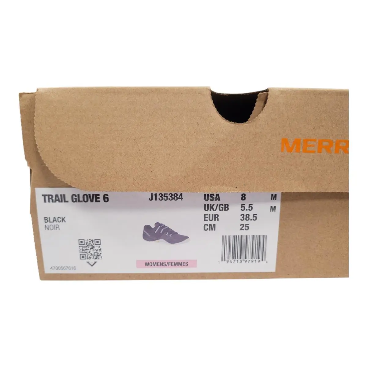 Merrell shoes - Merrell Glove 6 - Glove - J135384 - Black (UPC: 194713979194) 8