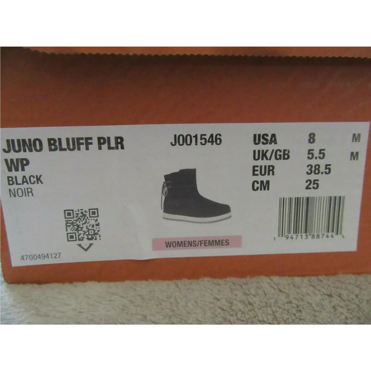 Merrell shoes - MERRELL J001546 Juno Bluff Polar - Black (UPC: 194713887444) 9