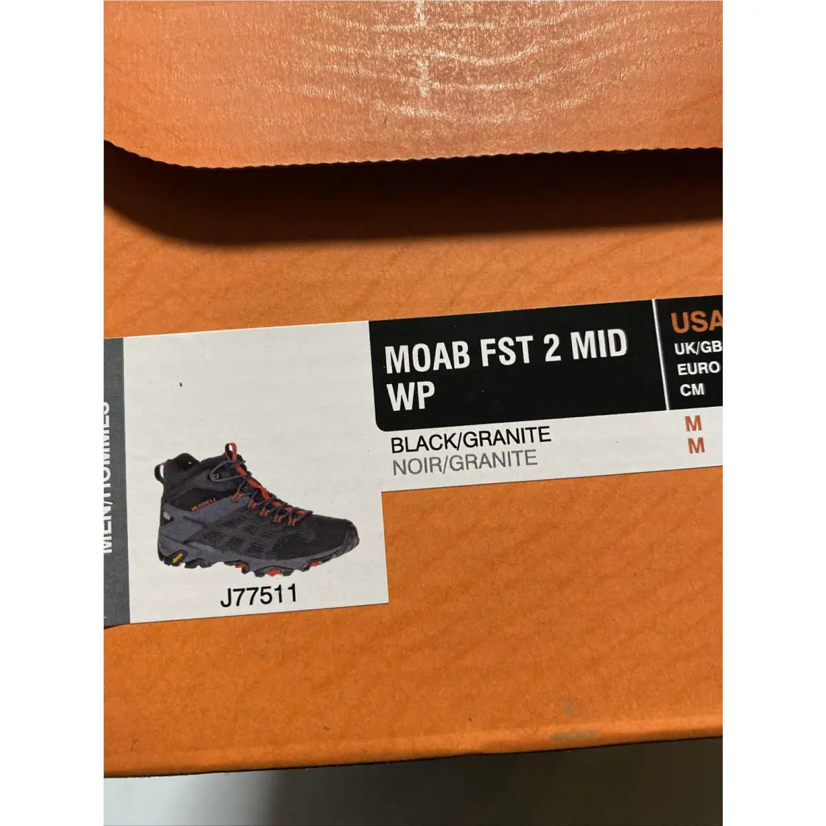 Merrell shoes - J77511 - J77511 - Black 10