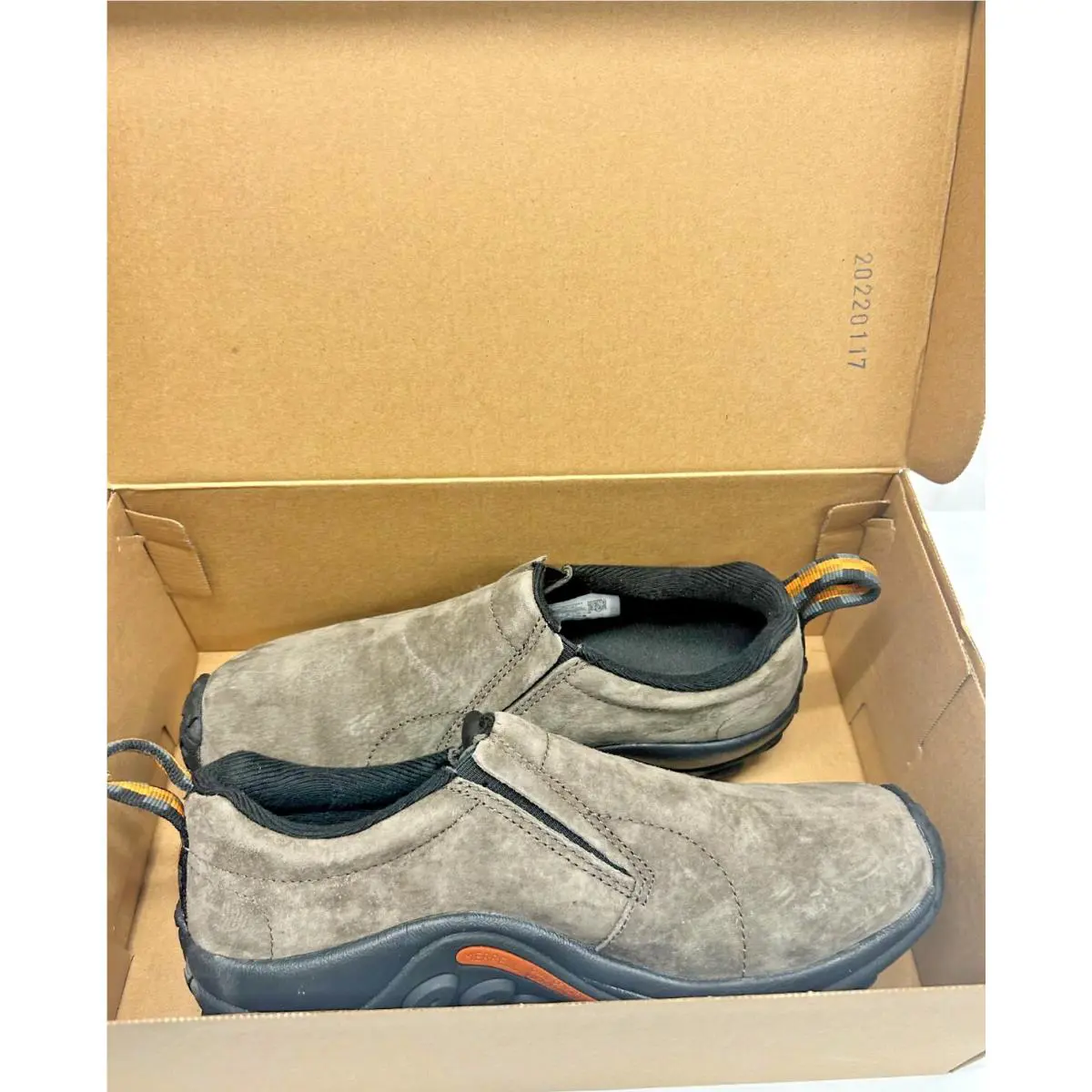 Merrell Jungle Moc Casual Shoes Size 7 - Gunsmoke Slip On Mens Shoe