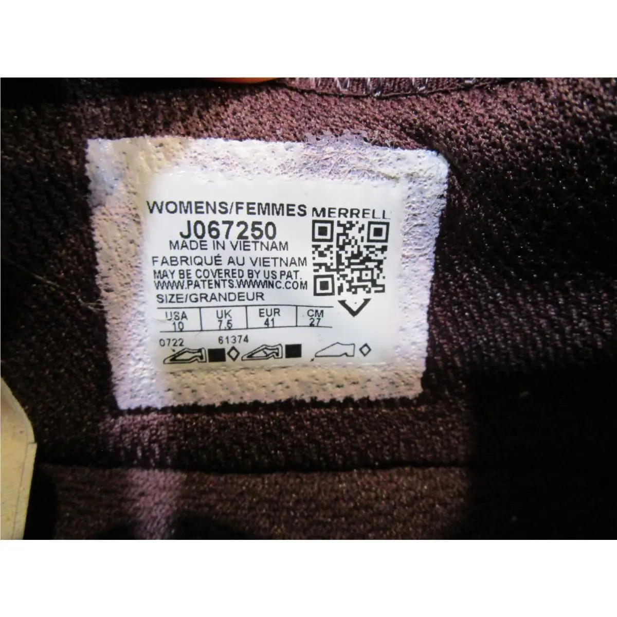 Merrell shoes - J067250 - J067250 - Burgundy 5