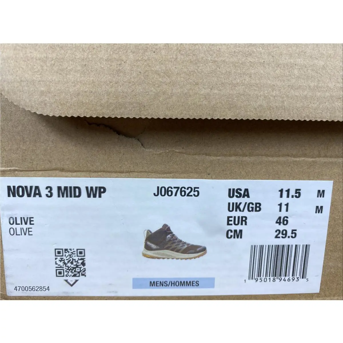 Merrell shoes - Merrell Nova 3 Mid - Nova Mid - J067625 - Olive 7