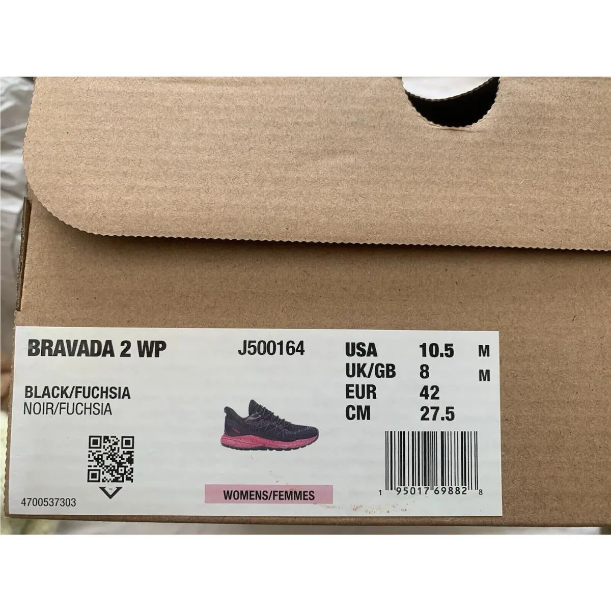 Merrell shoes Bravada - Black/Fuschia 5