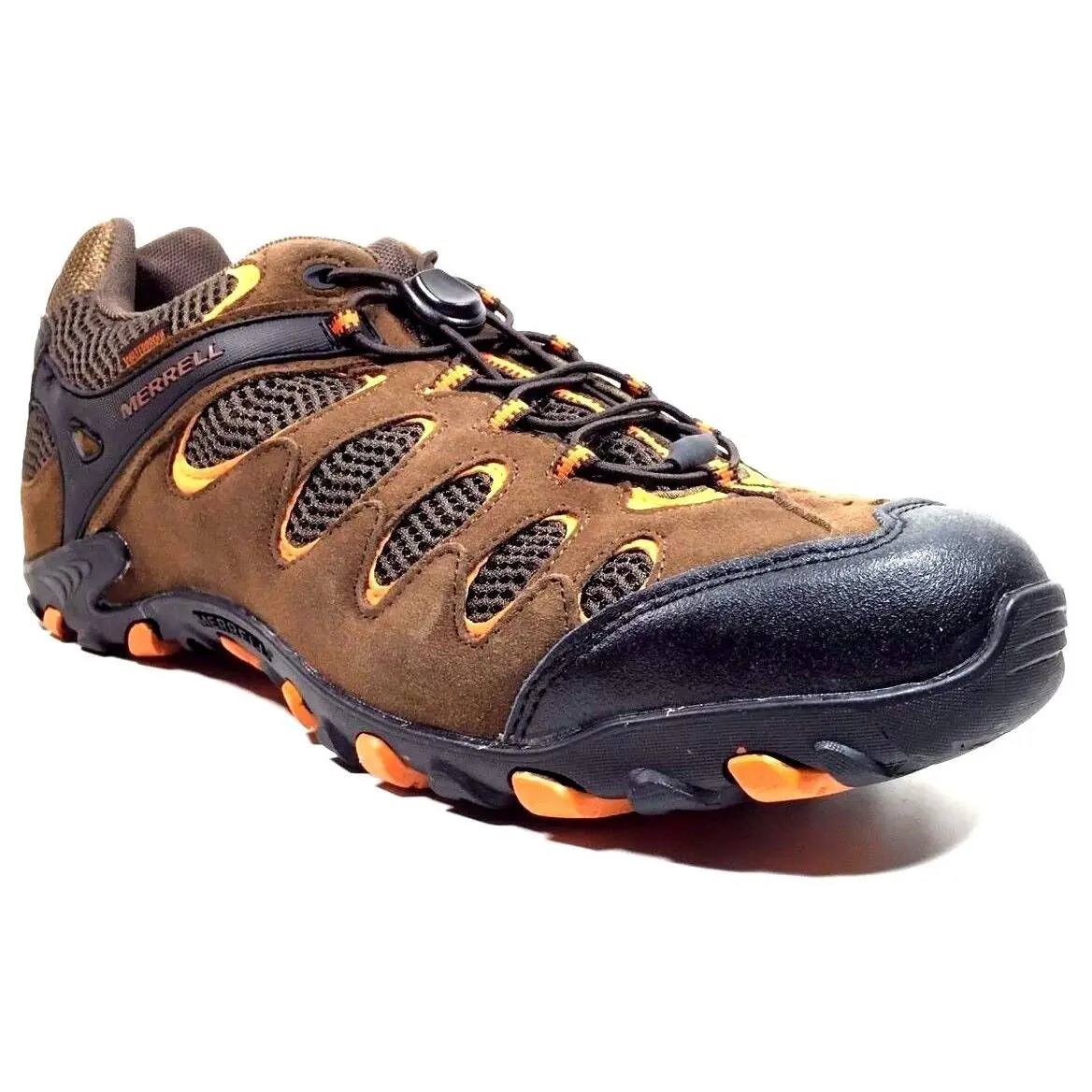 Merrell Vertis Vent Stretch Water Proof Dark Earth/marmalade/orange Size 14