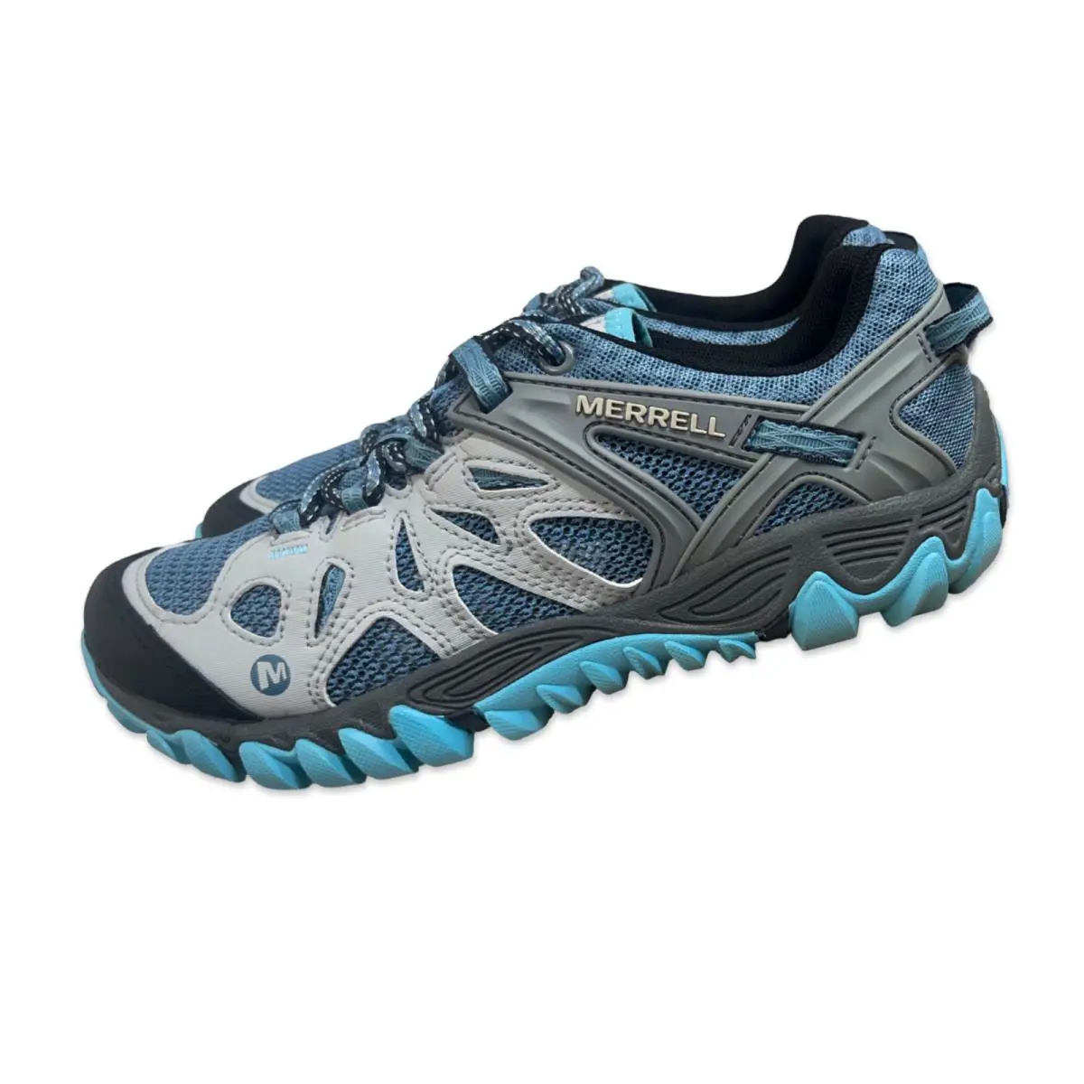 Merrell Women`s All Out Blaze Aero Sport Hiking Water Shoe Blue Heaven Size 8 - Blue