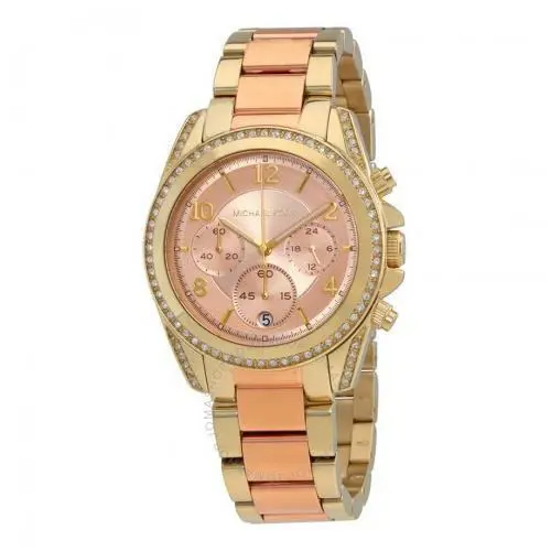 Michael Kors Blair Chronograph Two Tone Womens Watch MK6316