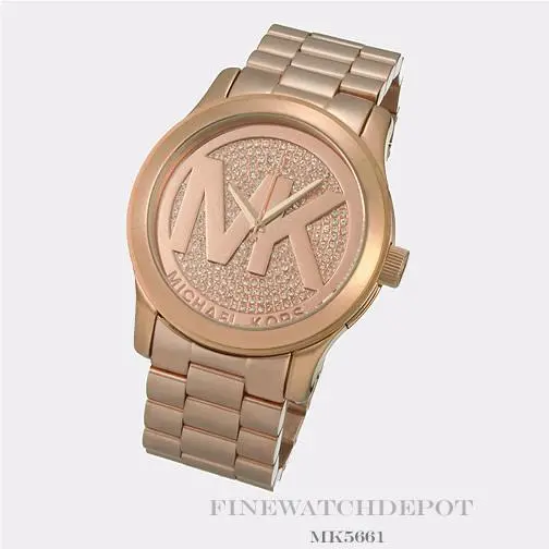Michael Kors Women`s Runway Rose Gold-tone Watch MK5661